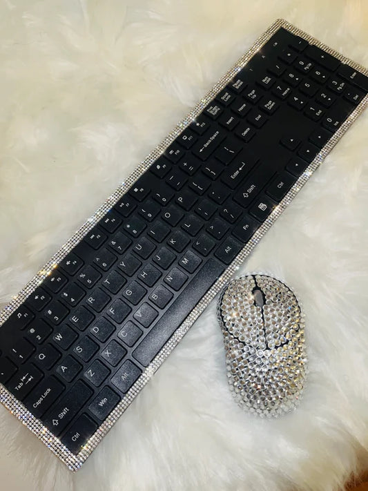 Bedazzled Wireless Keyboard and Mouse