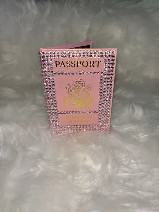 Pretty Pink Bling Passport