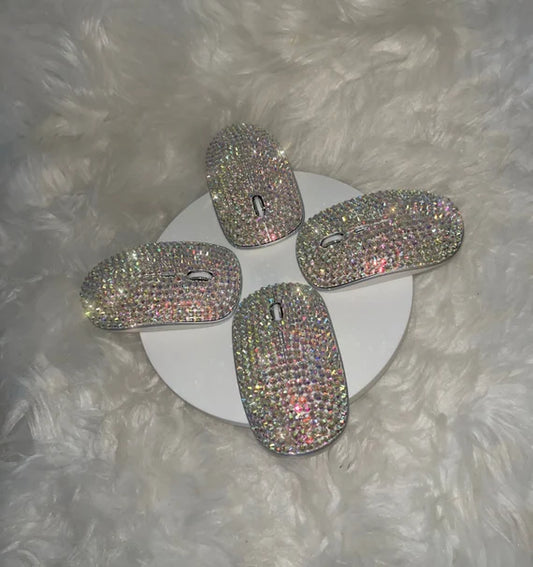 Crystal Covered Wireless Mouse