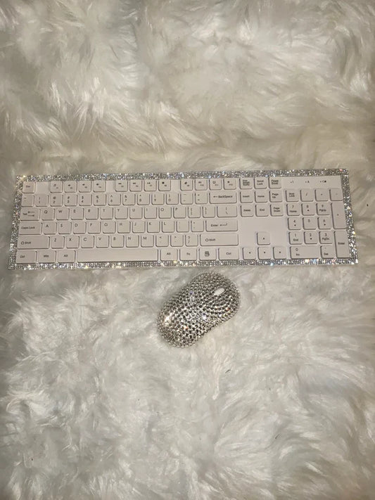 Bedazzled Wireless Keyboard and Mouse Set