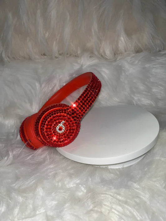 Bedazzled Beats Solo3 (Red)